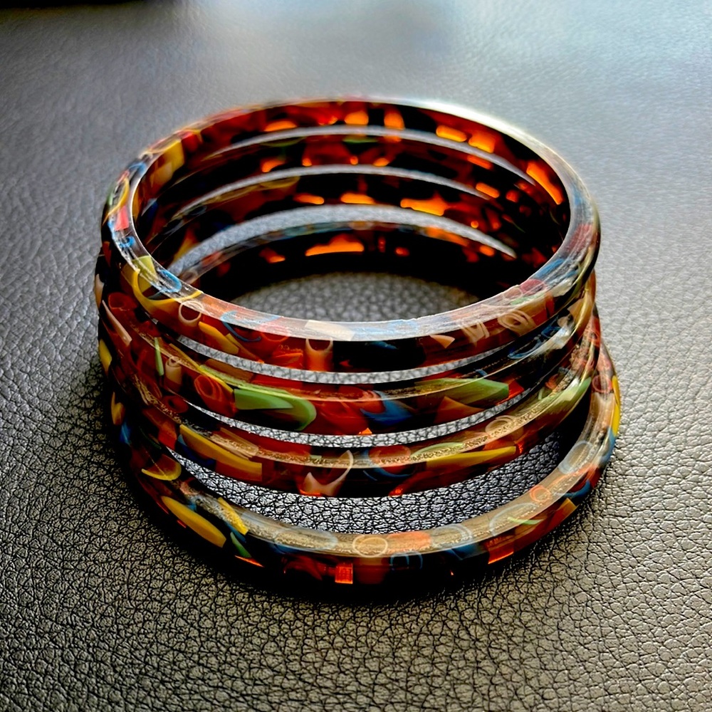 Multicolor bracelet - 4pc. - bangles - size S